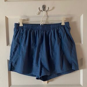 Girlfriend Collective Gazelle Shorts - Blue - Size L